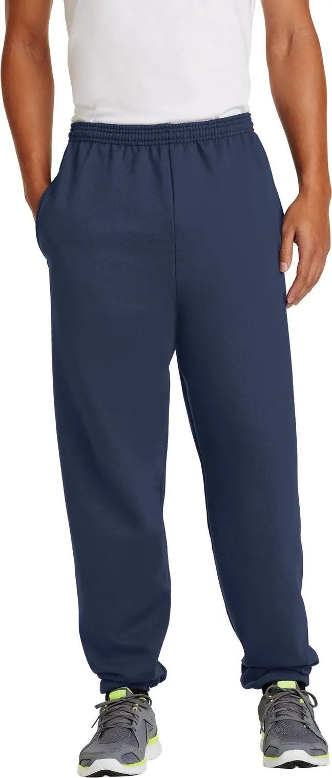Port & Company Pc90p co Essential Fleece Sweatpant with Pockets - Navy - Adult Xs