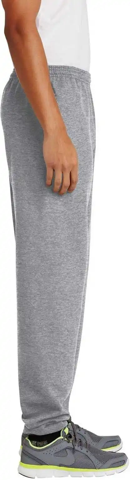 Port & Company Pc90p Essential Fleece Sweatpant with Pockets - Athletic Heather