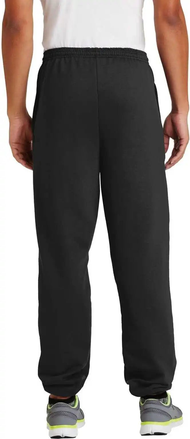 Port & Company Pc90p Essential Fleece Sweatpant with Pockets - Jet Black