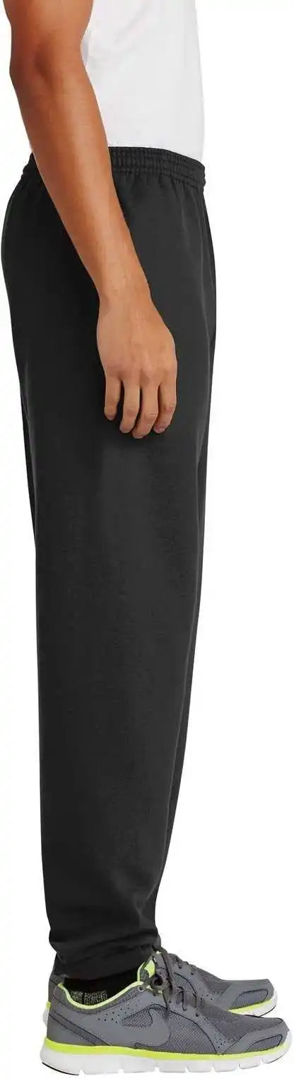 Port & Company Pc90p Essential Fleece Sweatpant with Pockets - Jet Black