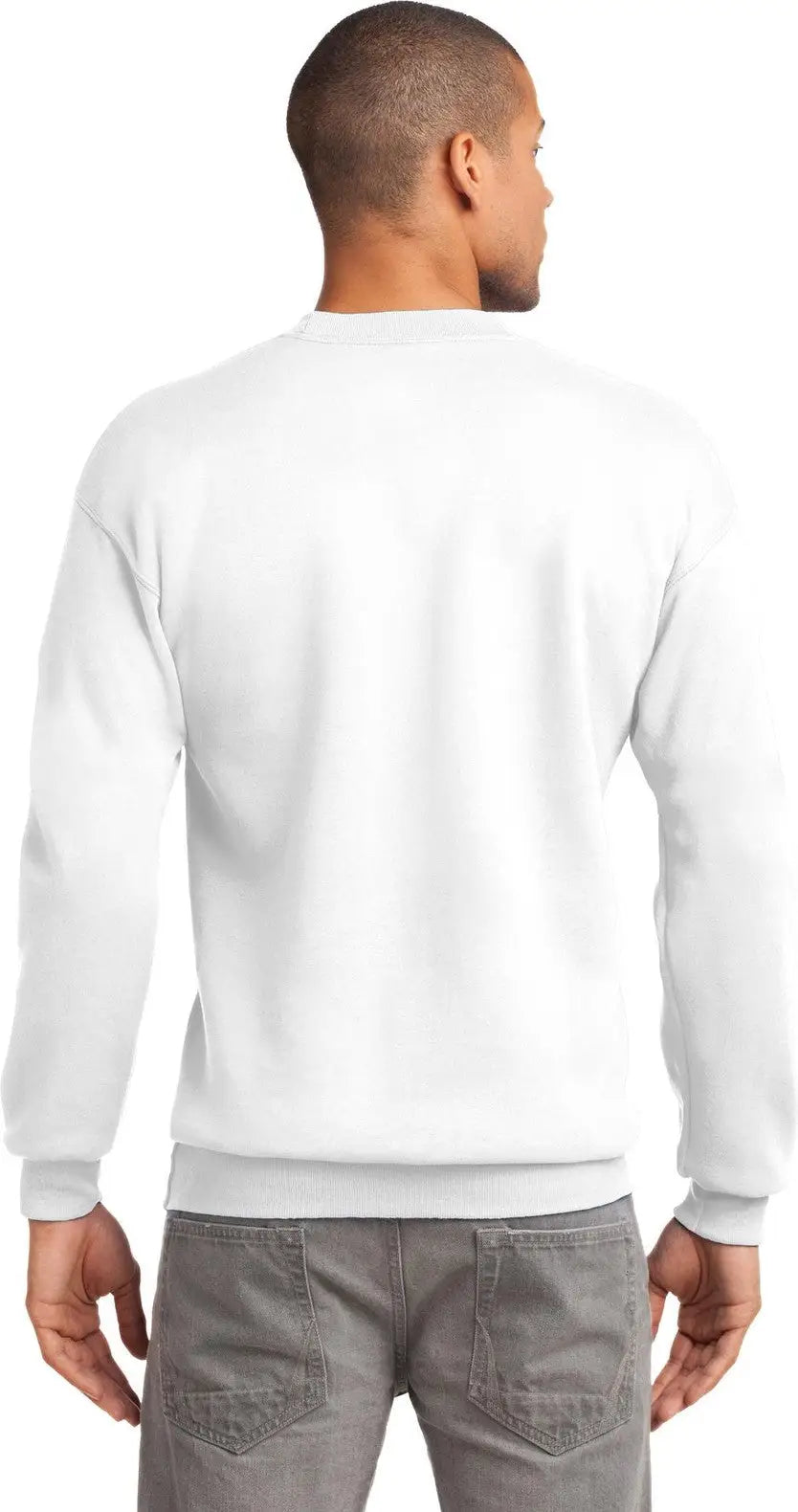 Port & Company Pc90t co Tall Essential Fleece Crewneck Sweatshirt - White