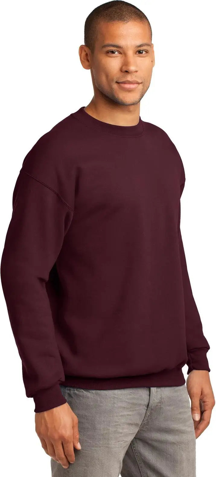 Port & Company Pc90t co Tall Essential Fleece Crewneck Sweatshirt - Maroon