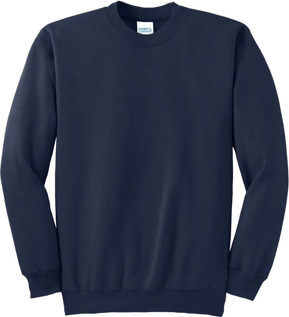 Port & Company Pc90t co Tall Essential Fleece Crewneck Sweatshirt - Navy