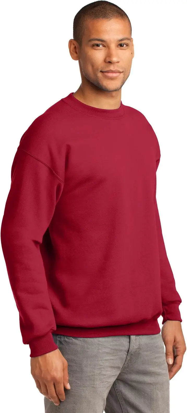 Port & Company Pc90t co Tall Essential Fleece Crewneck Sweatshirt - Red