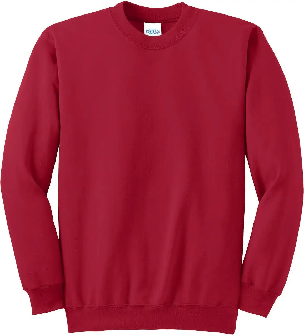 Port & Company Pc90t co Tall Essential Fleece Crewneck Sweatshirt - Red