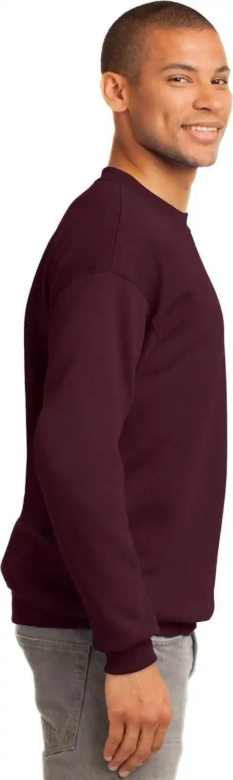 Port &amp; Company Pc90t Tall Essential Fleece Crewneck Sweatshirt - Maroon
