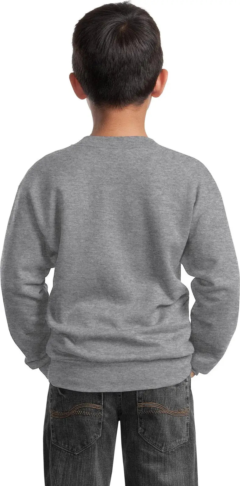 Port & Company Pc90y co Youth Core Fleece Crewneck Sweatshirt - Athletic Heather