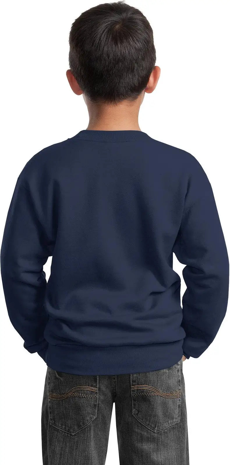 Port & Company Pc90y co Youth Core Fleece Crewneck Sweatshirt - Navy