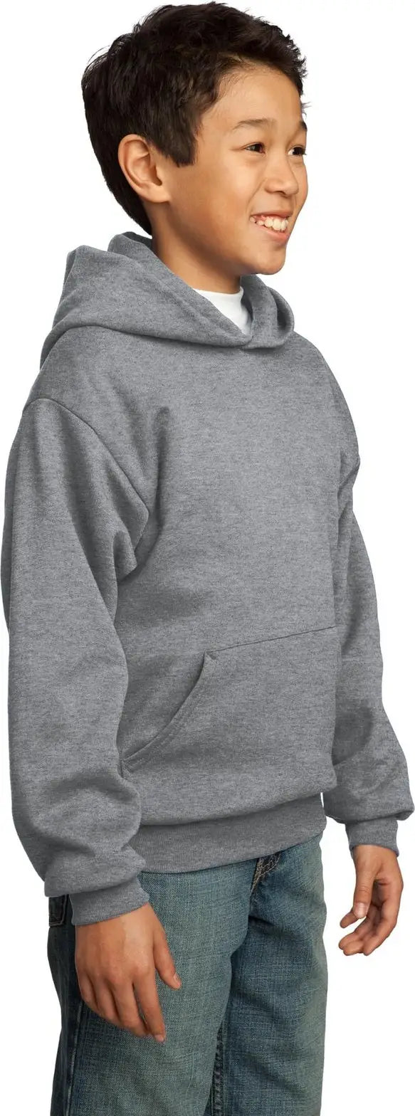 Port & Company Pc90yh co Youth Core Fleece Pullover Hooded Sweatshirt - Athletic Heather
