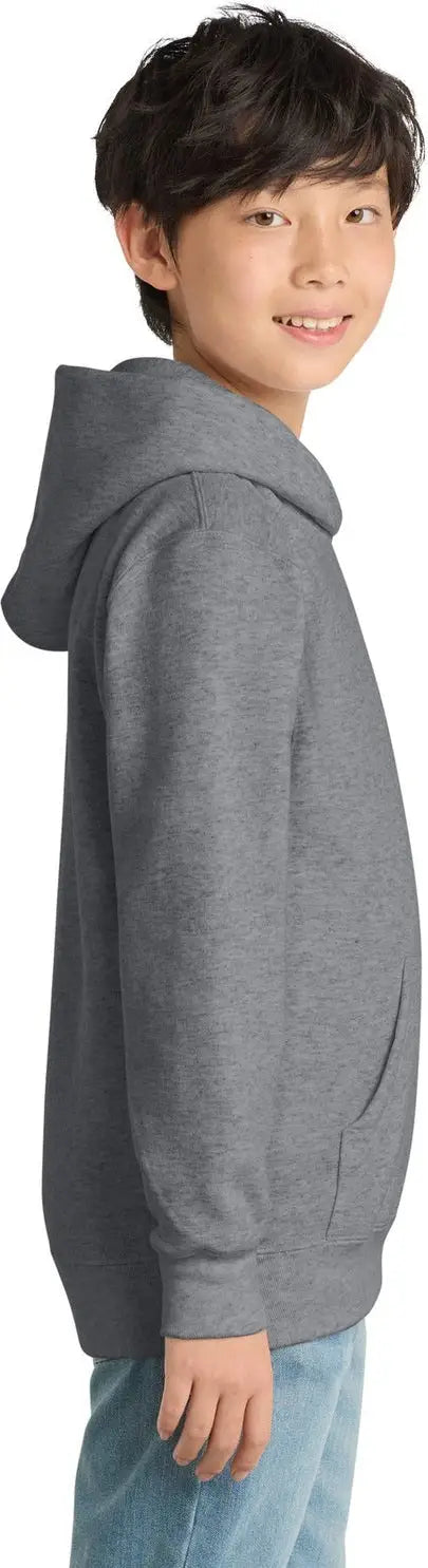 Port & Company Pc90yh co Youth Core Fleece Pullover Hooded Sweatshirt - Athletic Heather