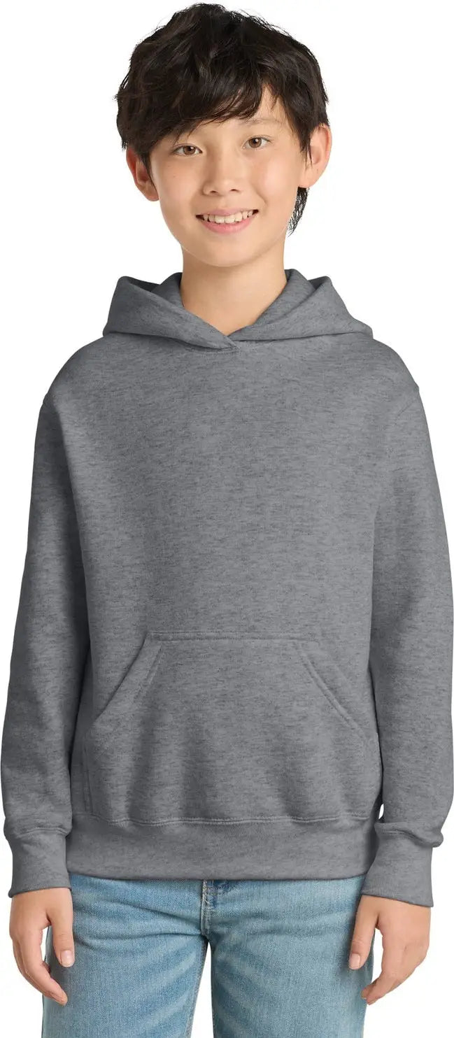Port & Company Pc90yh co Youth Core Fleece Pullover Hooded Sweatshirt - Athletic Heather