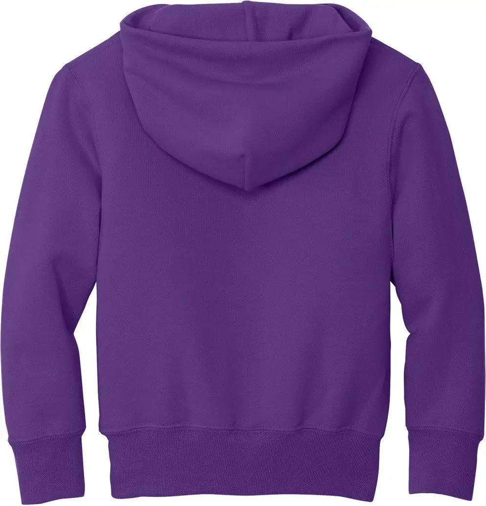 Port & Company Pc90yh co Youth Core Fleece Pullover Hooded Sweatshirt - Team Purple - Xs