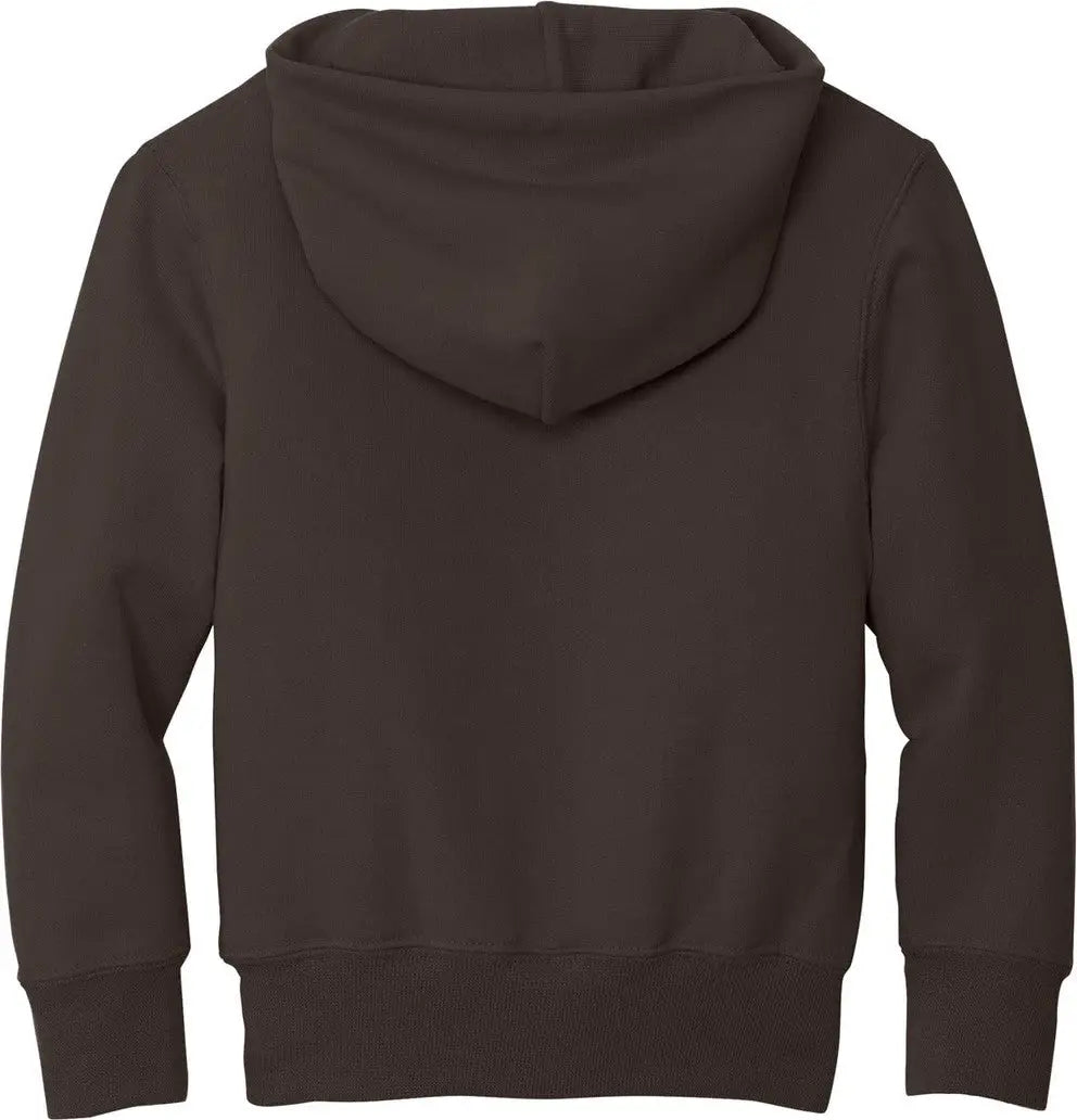Port & Company Pc90yh co Youth Core Fleece Pullover Hooded Sweatshirt - Dark Chocolate Brown