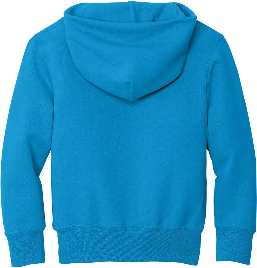 Port & Company Pc90yh co Youth Core Fleece Pullover Hooded Sweatshirt - Sapphire - Xs