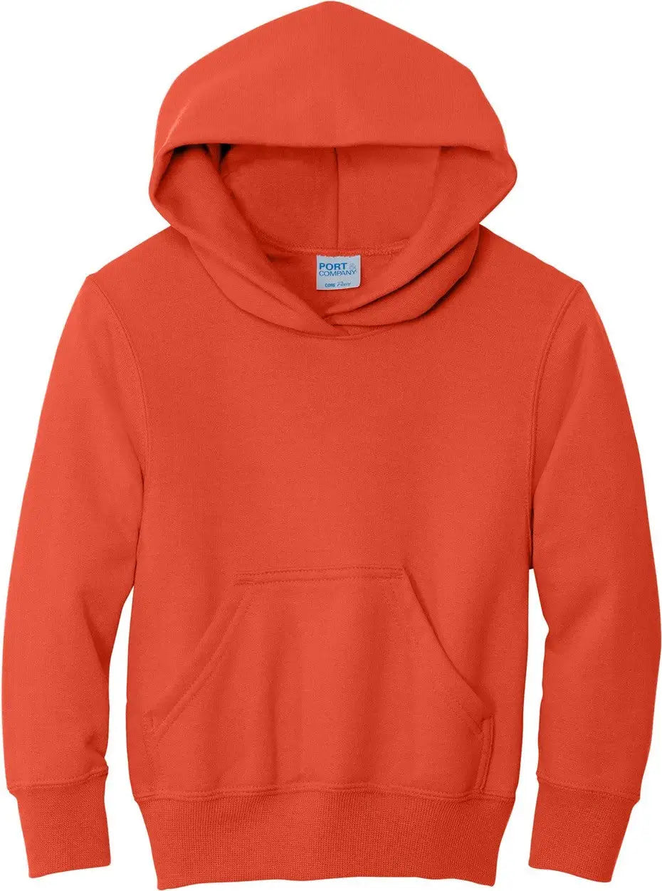 Port & Company Pc90yh co Youth Core Fleece Pullover Hooded Sweatshirt - Orange