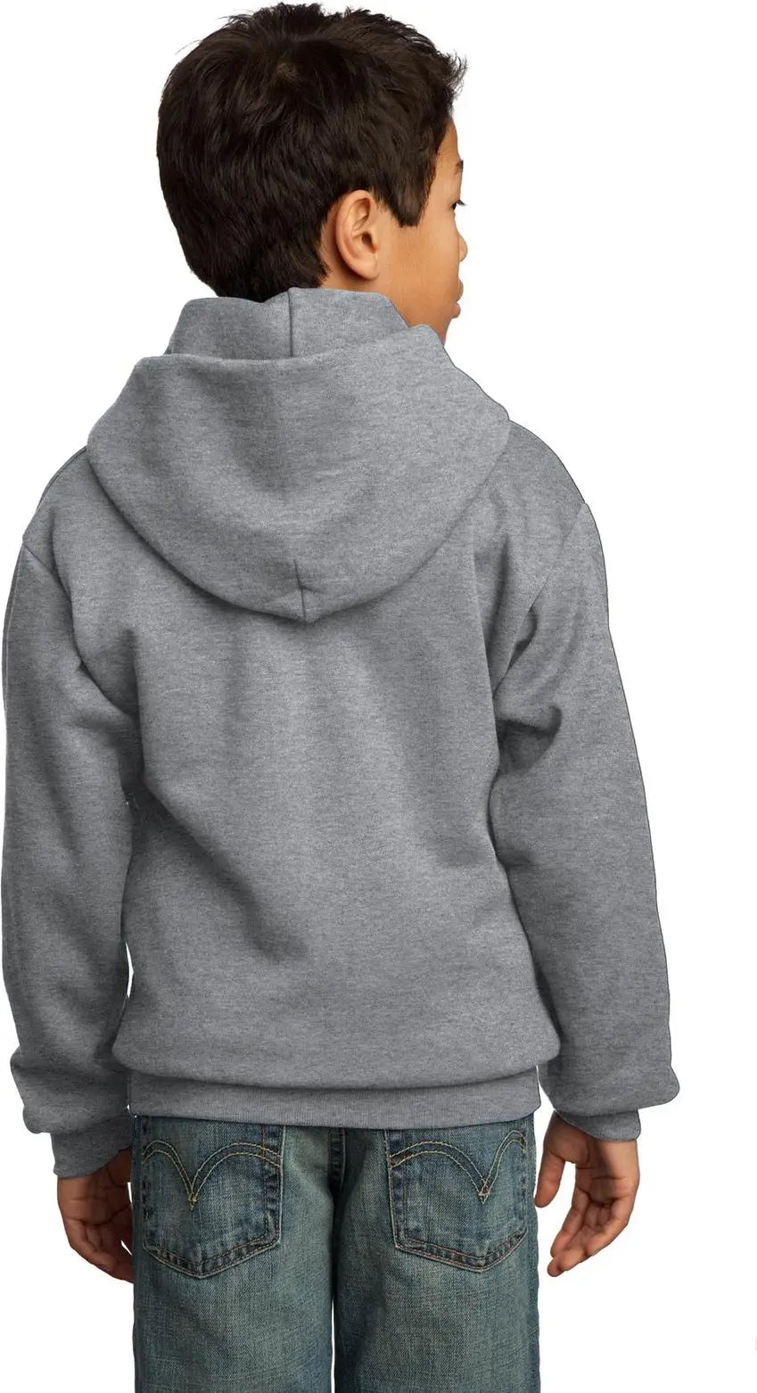Port & Company Pc90yh co Youth Core Fleece Pullover Hooded Sweatshirt - Athletic Heather