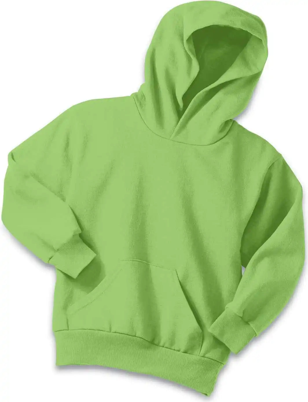 Port &amp; Company Pc90yh Youth Core Fleece Pullover Hooded Sweatshirt Lime