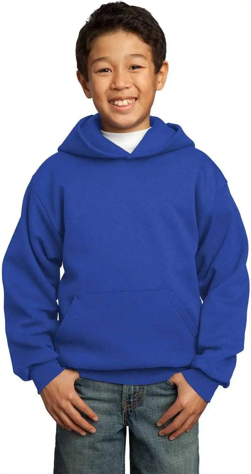 Port & Company Pc90yh Youth Core Fleece Pullover Hooded Sweatshirt True Royal
