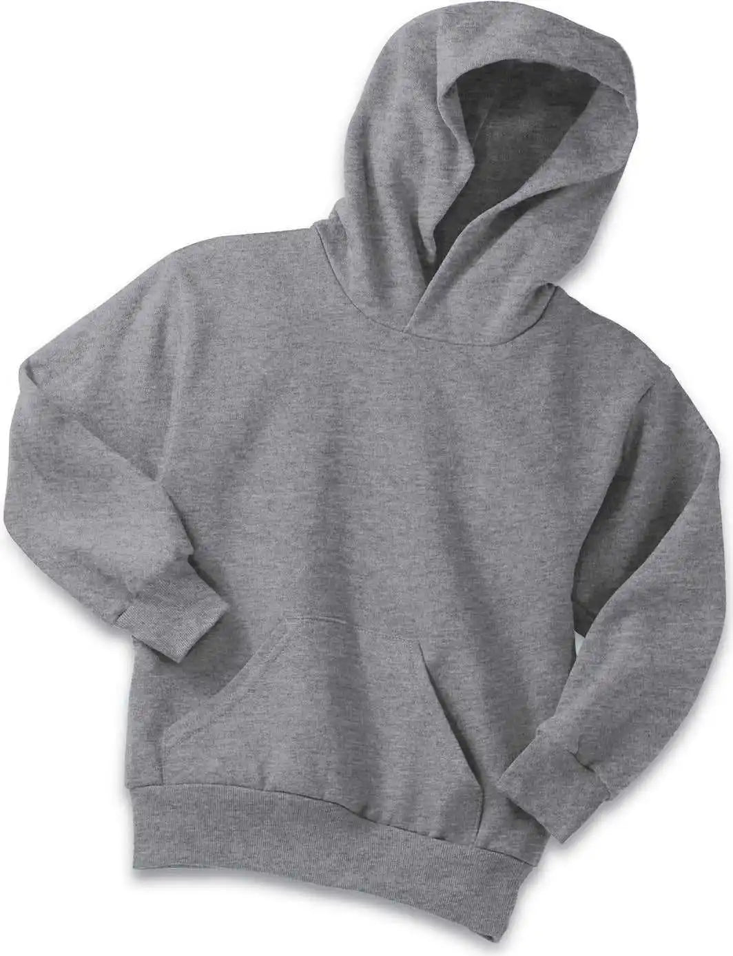 Port &amp; Company Pc90yh Youth Core Fleece Pullover Hooded Sweatshirt Athletic Heather