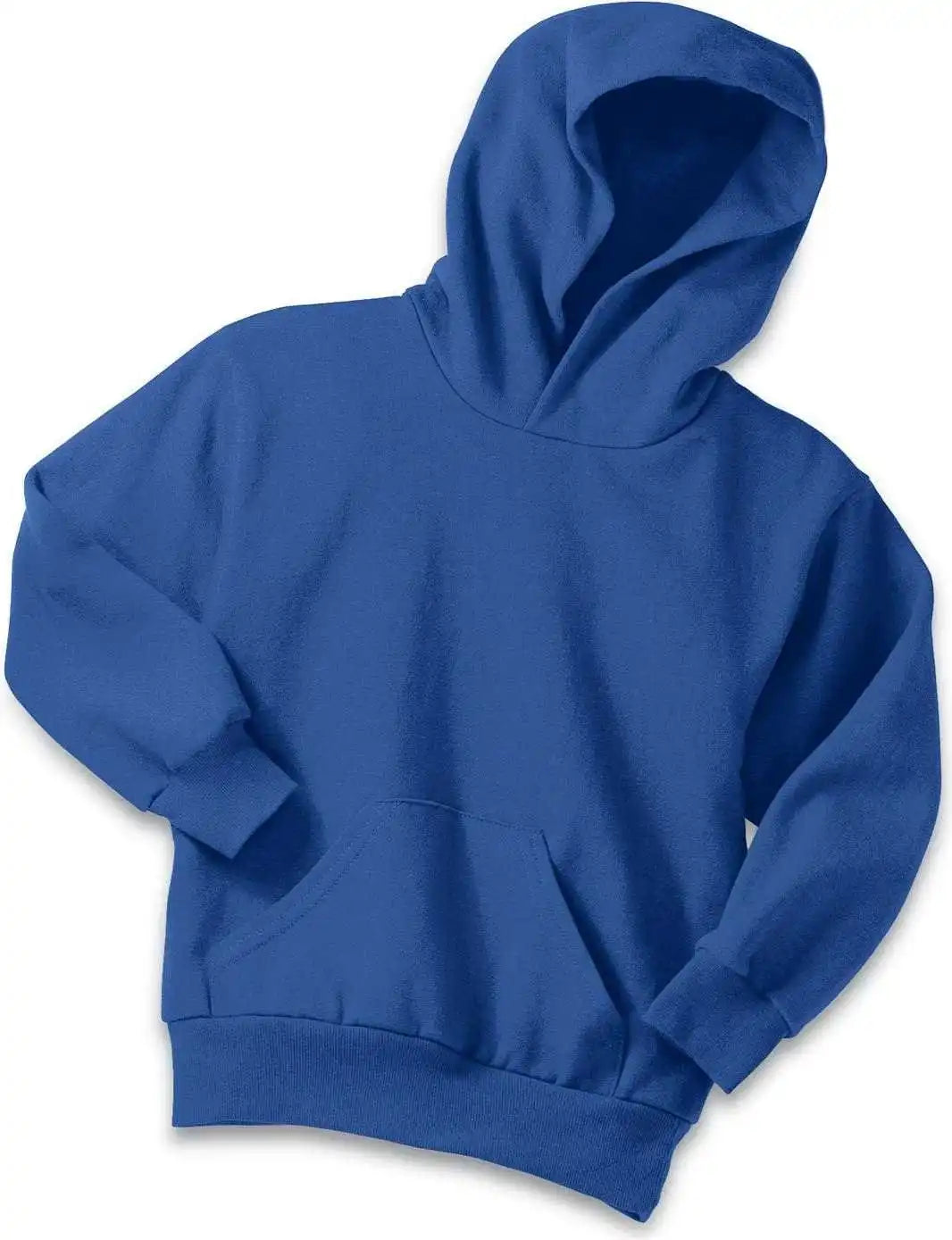 Port &amp; Company Pc90yh Youth Core Fleece Pullover Hooded Sweatshirt Royal