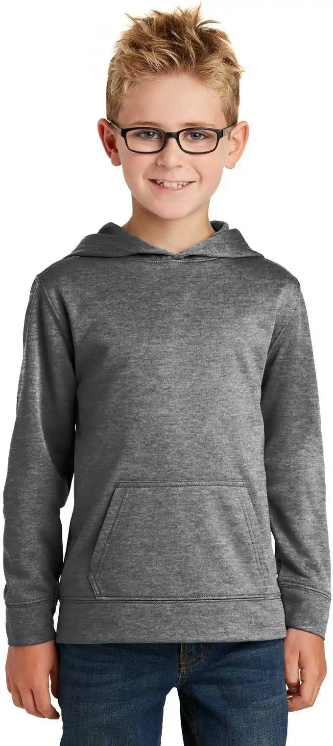 Port & Company Pc90yh Youth Core Fleece Pullover Hooded Sweatshirt Graphite Heather