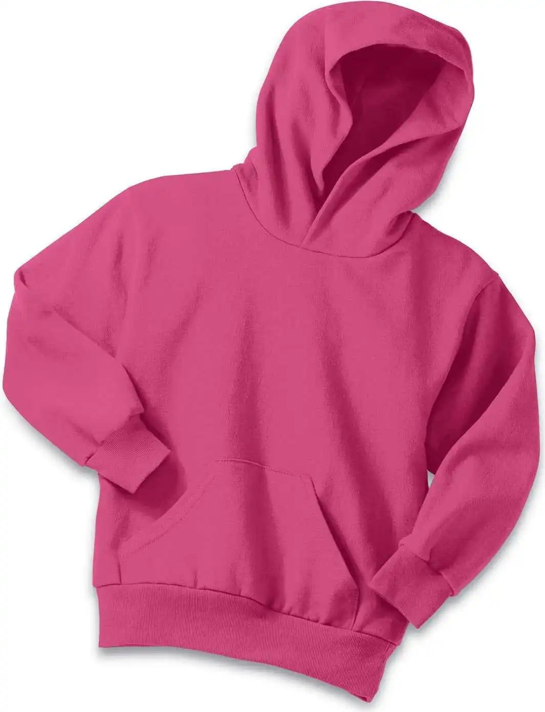 Port &amp; Company Pc90yh Youth Core Fleece Pullover Hooded Sweatshirt Sangria