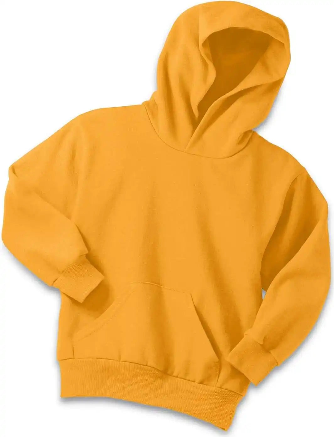 Port &amp; Company Pc90yh Youth Core Fleece Pullover Hooded Sweatshirt Gold