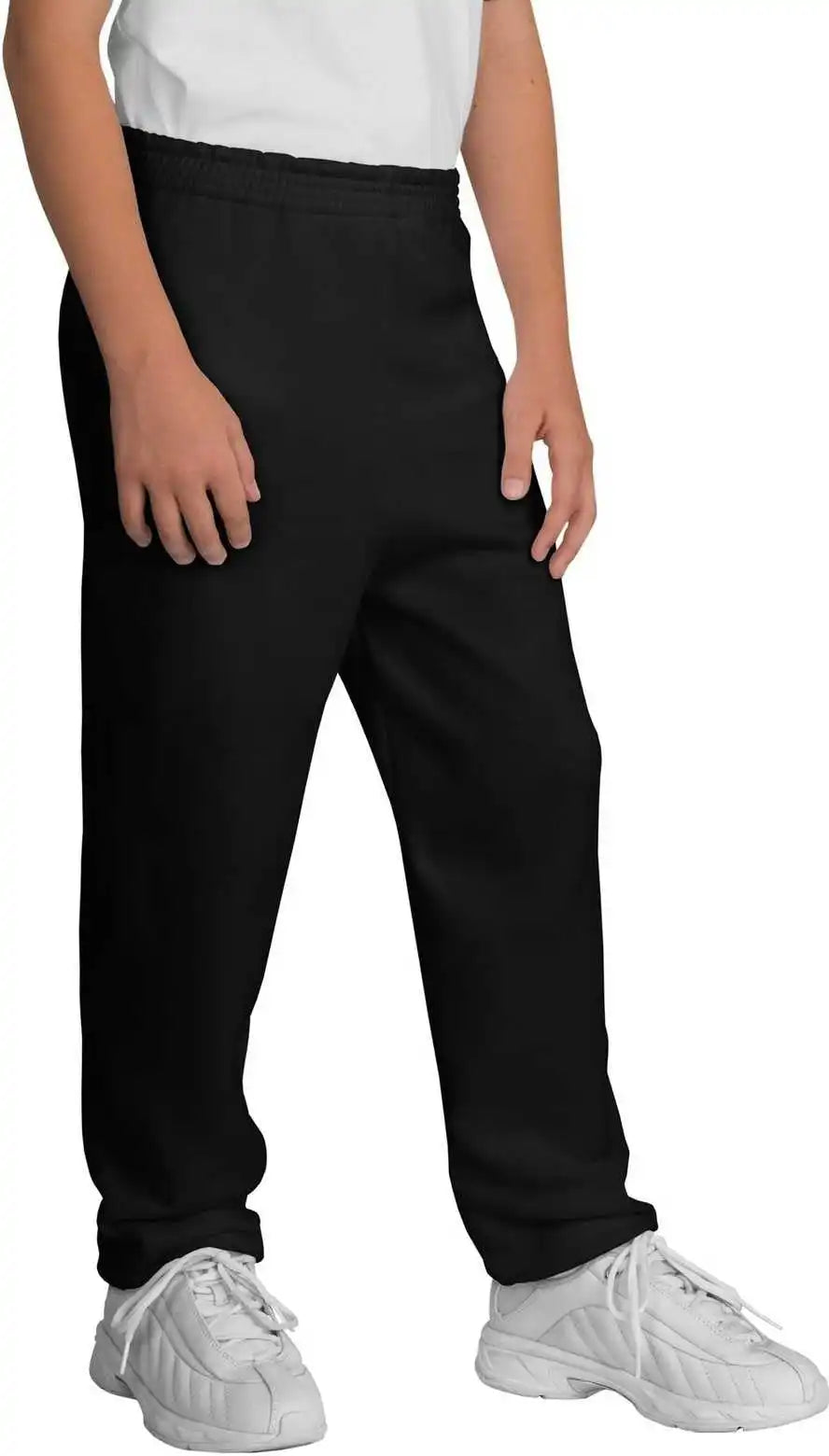 Port &amp; Company Pc90yp Youth Core Fleece Sweatpant Jet Black