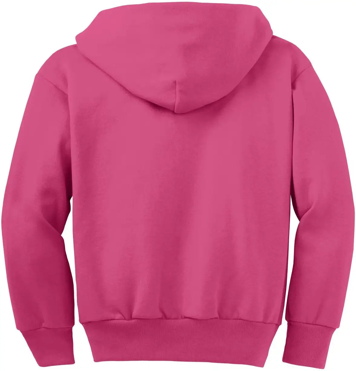 Port & Company Pc90yzh co Youth Core Fleece Full-zip Hooded Sweatshirt - Sangria