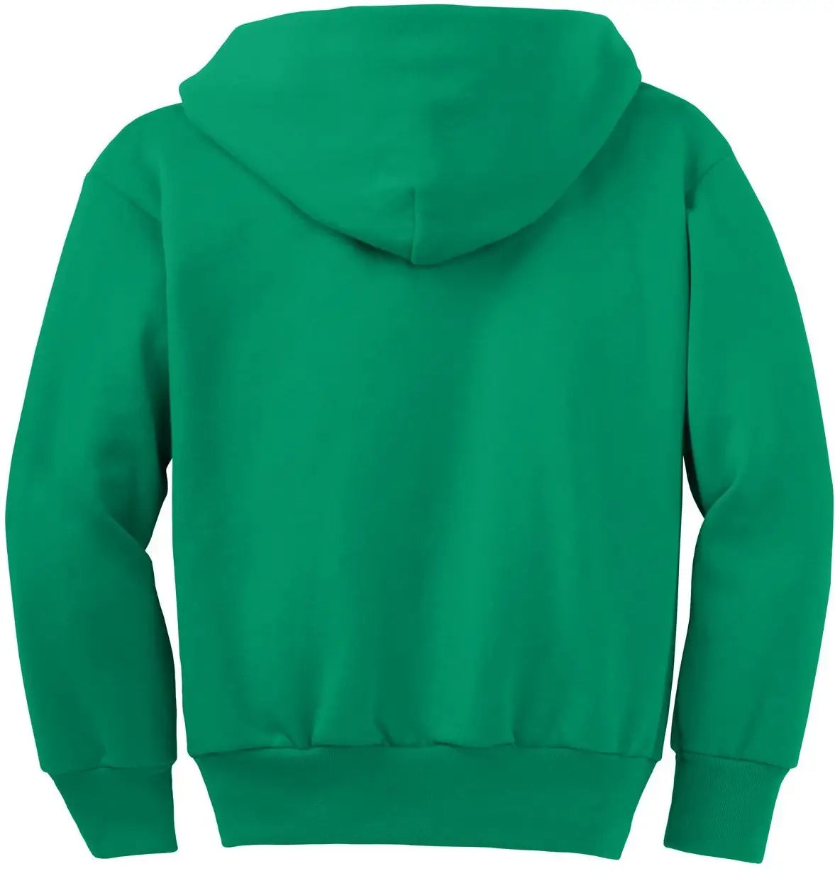 Port & Company Pc90yzh co Youth Core Fleece Full-zip Hooded Sweatshirt - Kelly - Xs