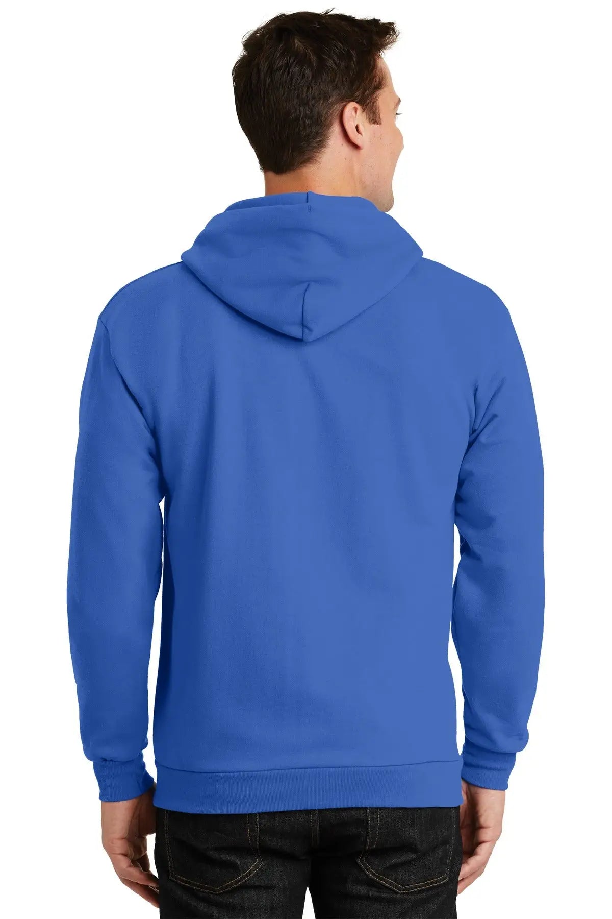 Port & Company Pc90zh co Essential Fleece Full-zip Hooded Sweatshirt - Royal