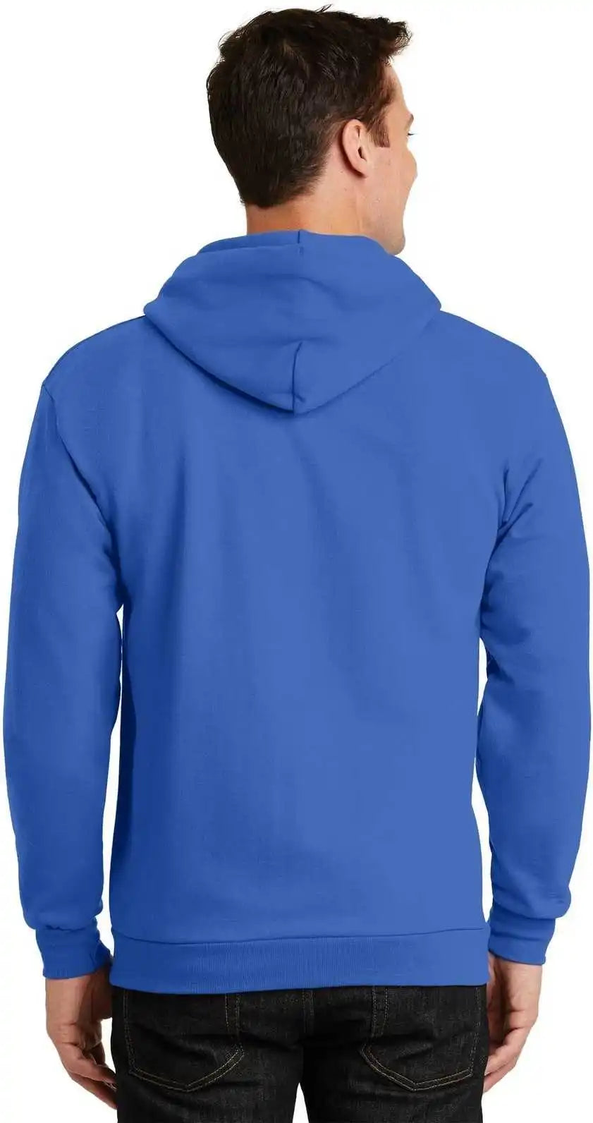 Port & Company Pc90zh Essential Fleece Full Zip Hooded Sweatshirt Royal