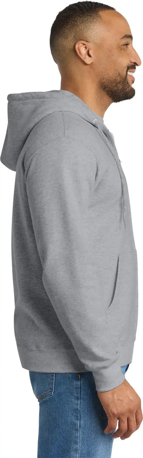 Port & Company Pc90zht co Tall Essential Fleece Full-zip Hooded Sweatshirt - Athletic Heather