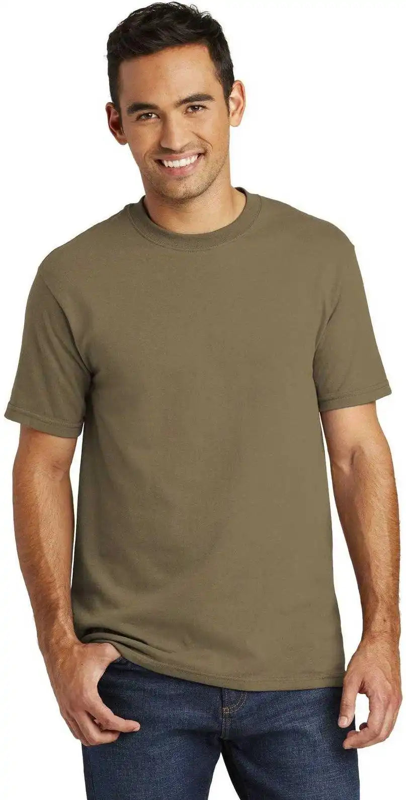 Port &amp; Company Usa100 All-american Tee - Coyote Brown