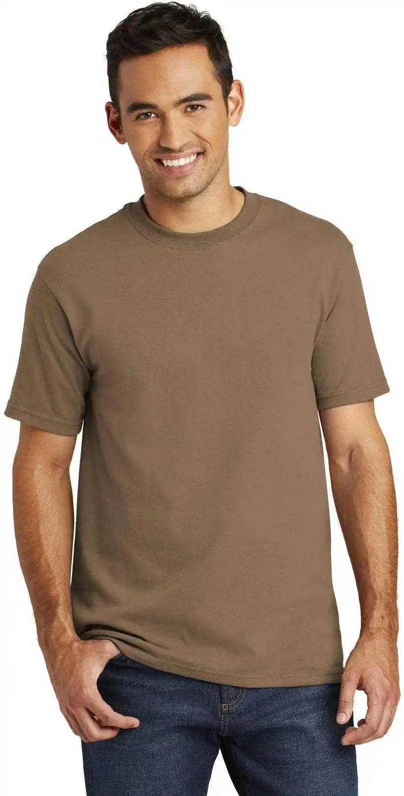 Port &amp; Company Usa100 All-american Tee - Woodland Brown