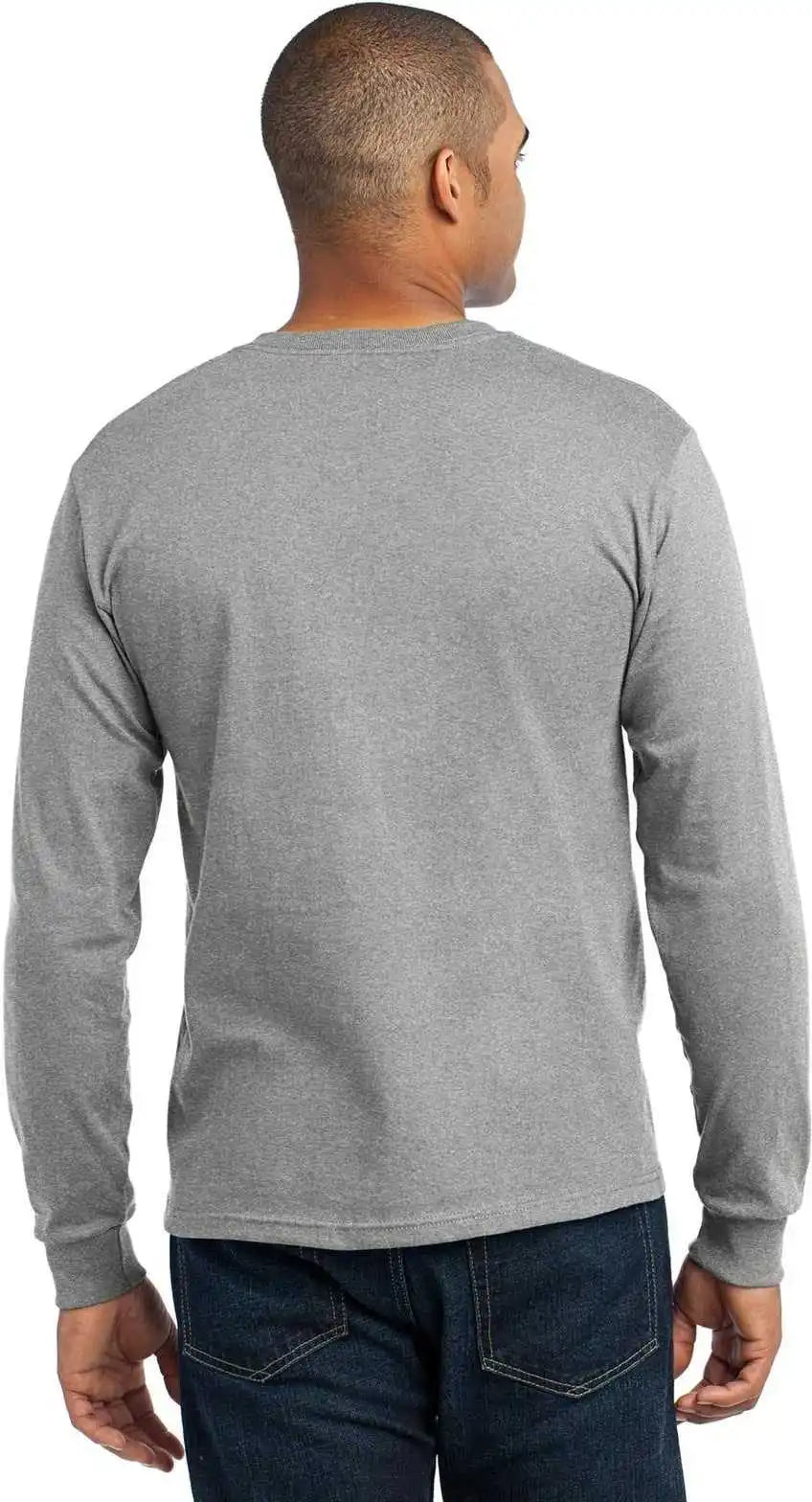Port & Company Usa100ls Long Sleeve All-american Tee - Athletic Heather
