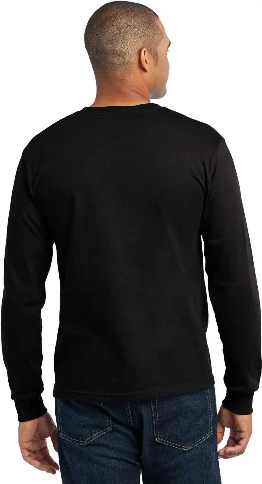Port & Company Usa100ls Long Sleeve All-american Tee - Black
