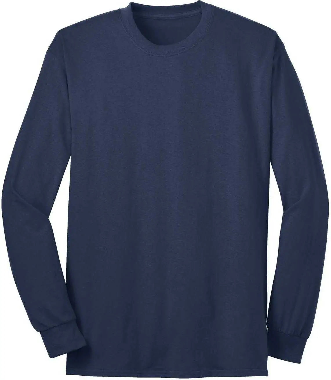 Port & Company Usa100ls Long Sleeve All-american Tee - Navy