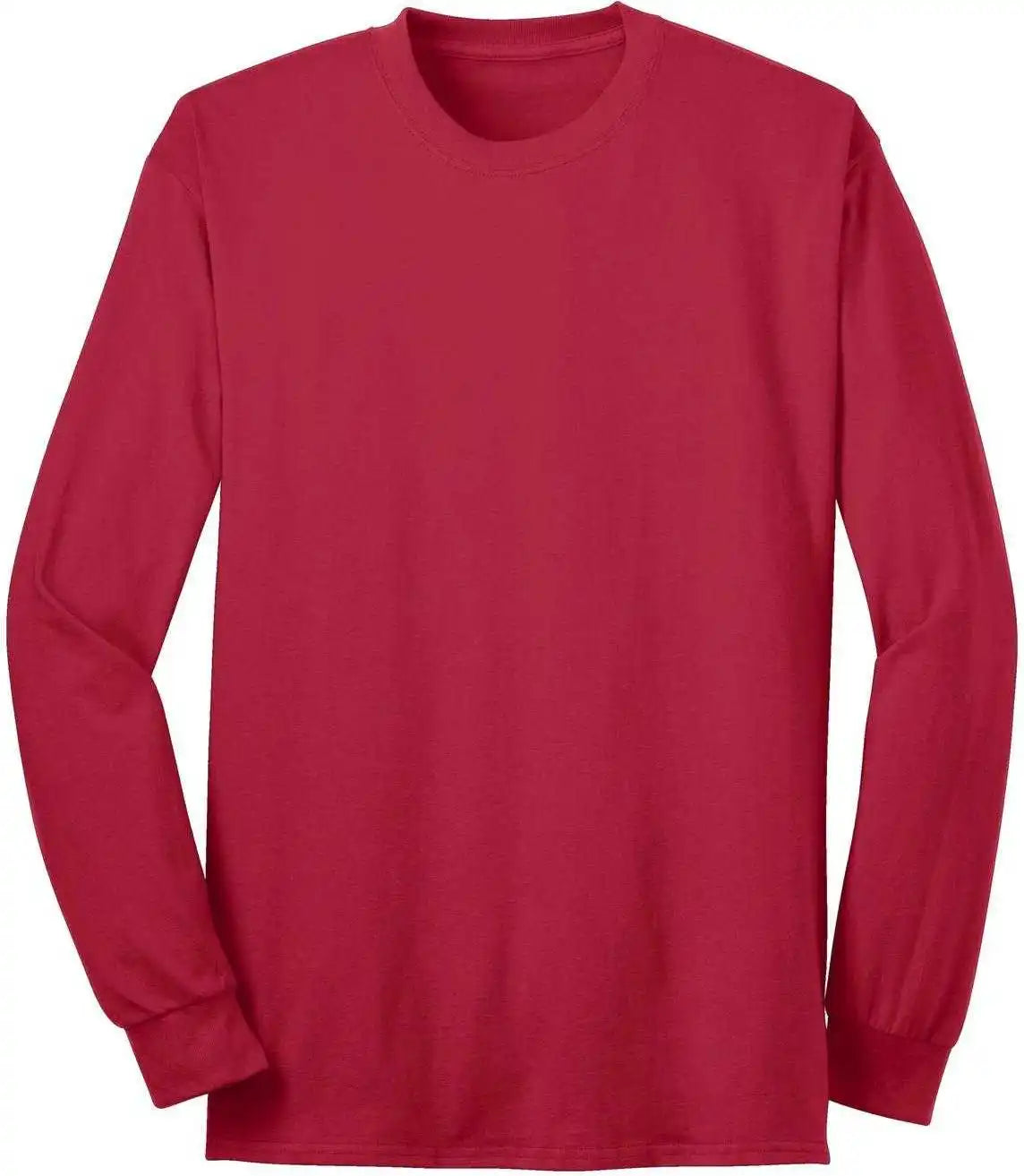 Port & Company Usa100ls Long Sleeve All-american Tee - Red