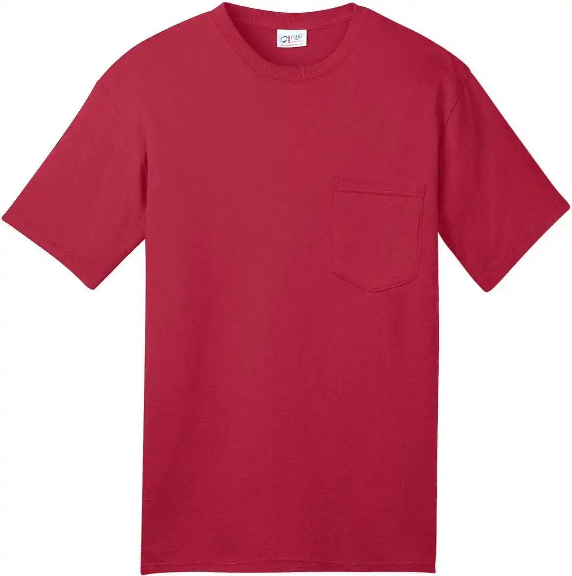 Port &amp; Company Usa100p All-american Pocket Tee - Red
