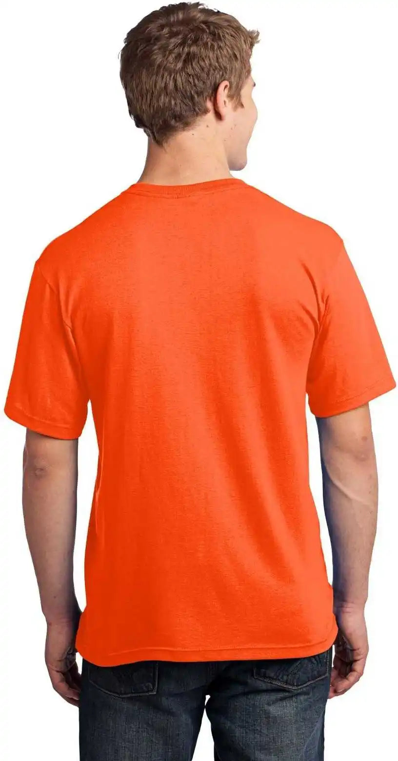 Port &amp; Company Usa100p All-american Pocket Tee - Safety Orange