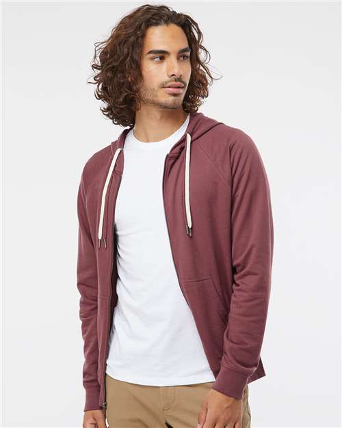 Port Icon Lightweight Loopback Terry Full-Zip Hooded Sweatshirt - SS1000Z