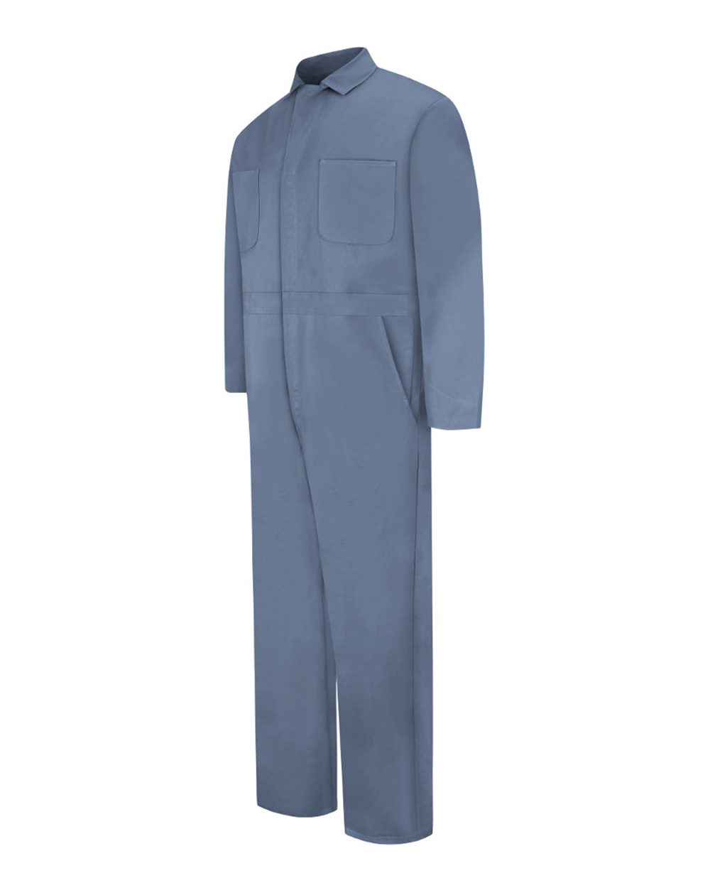 Postman Blue Snap-Front Cotton Coveralls - CC14