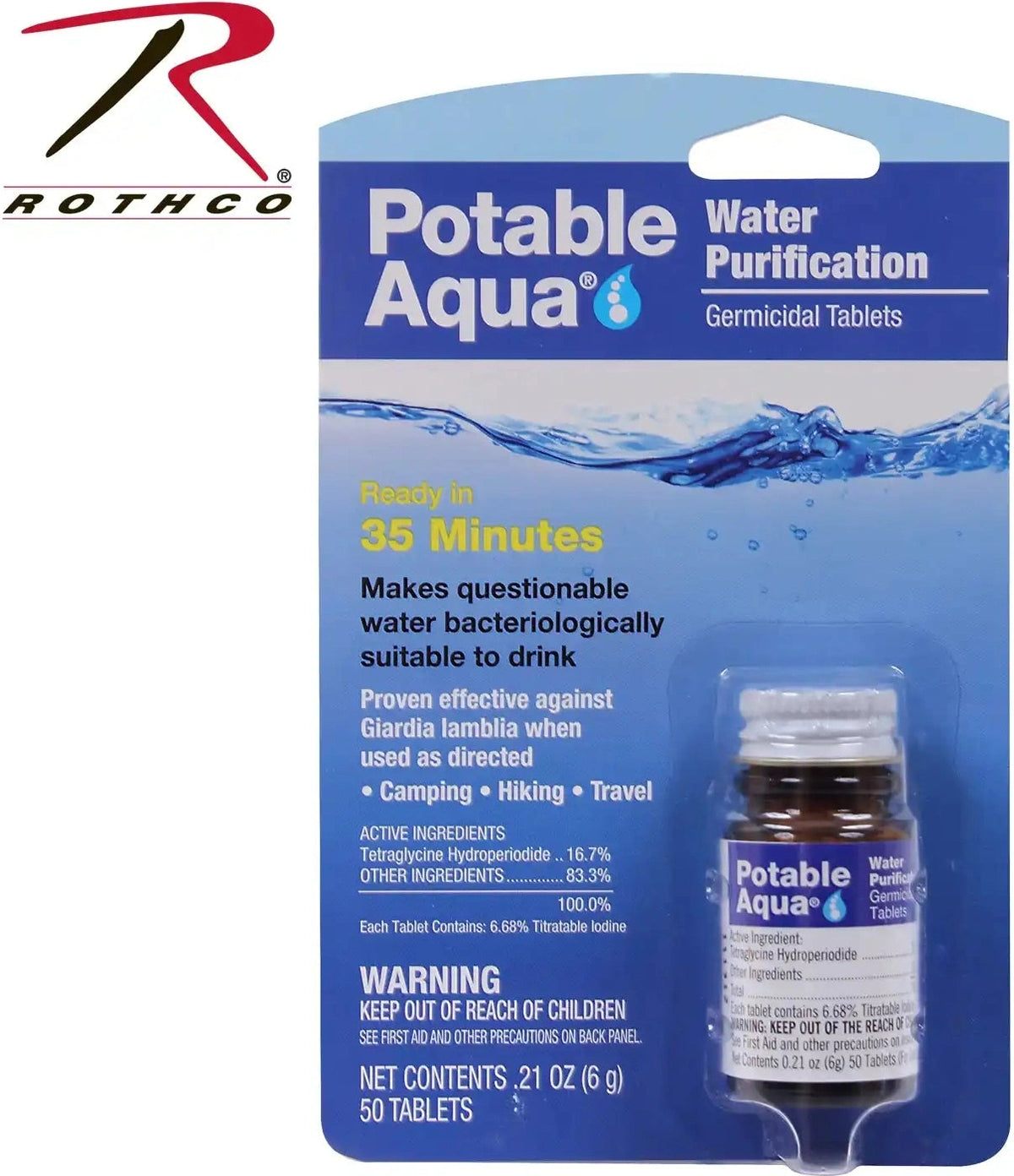 Potable Aqua Water Purification Tablets