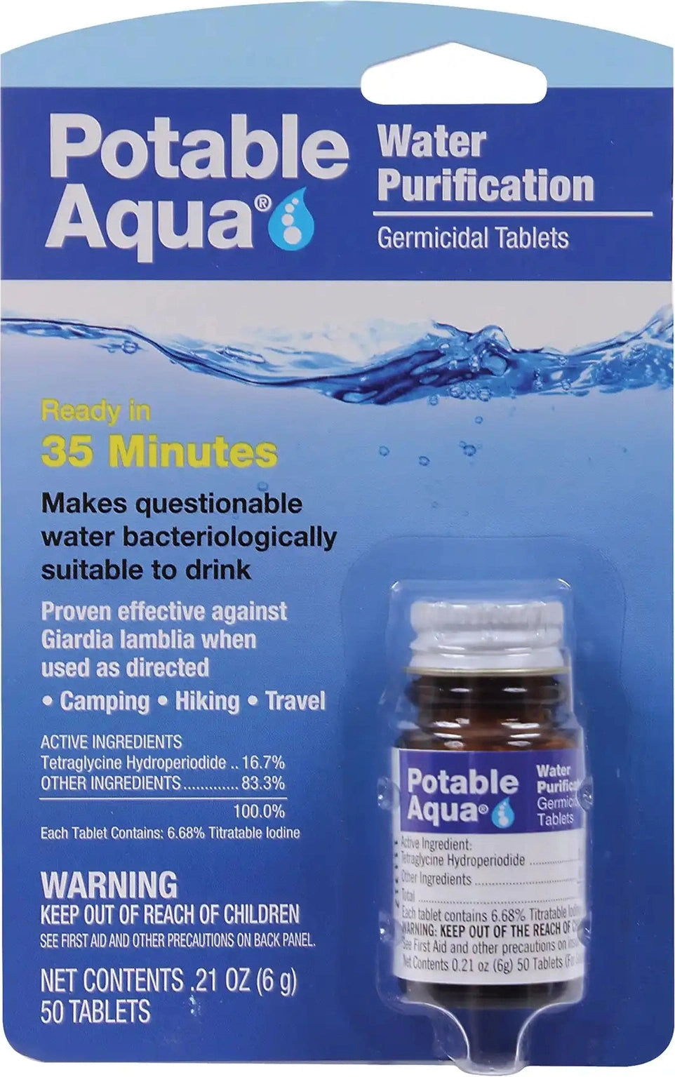 Potable Aqua Water Purification Tablets