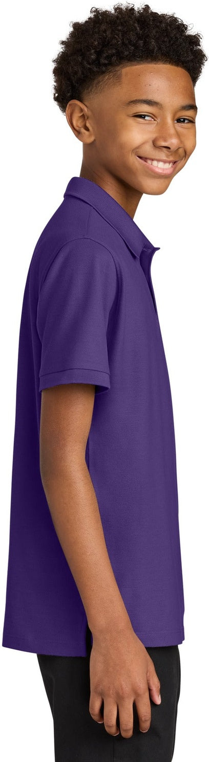 PrismPrpl Port Authority Youth Wearever Signature Pique Polo Y200
