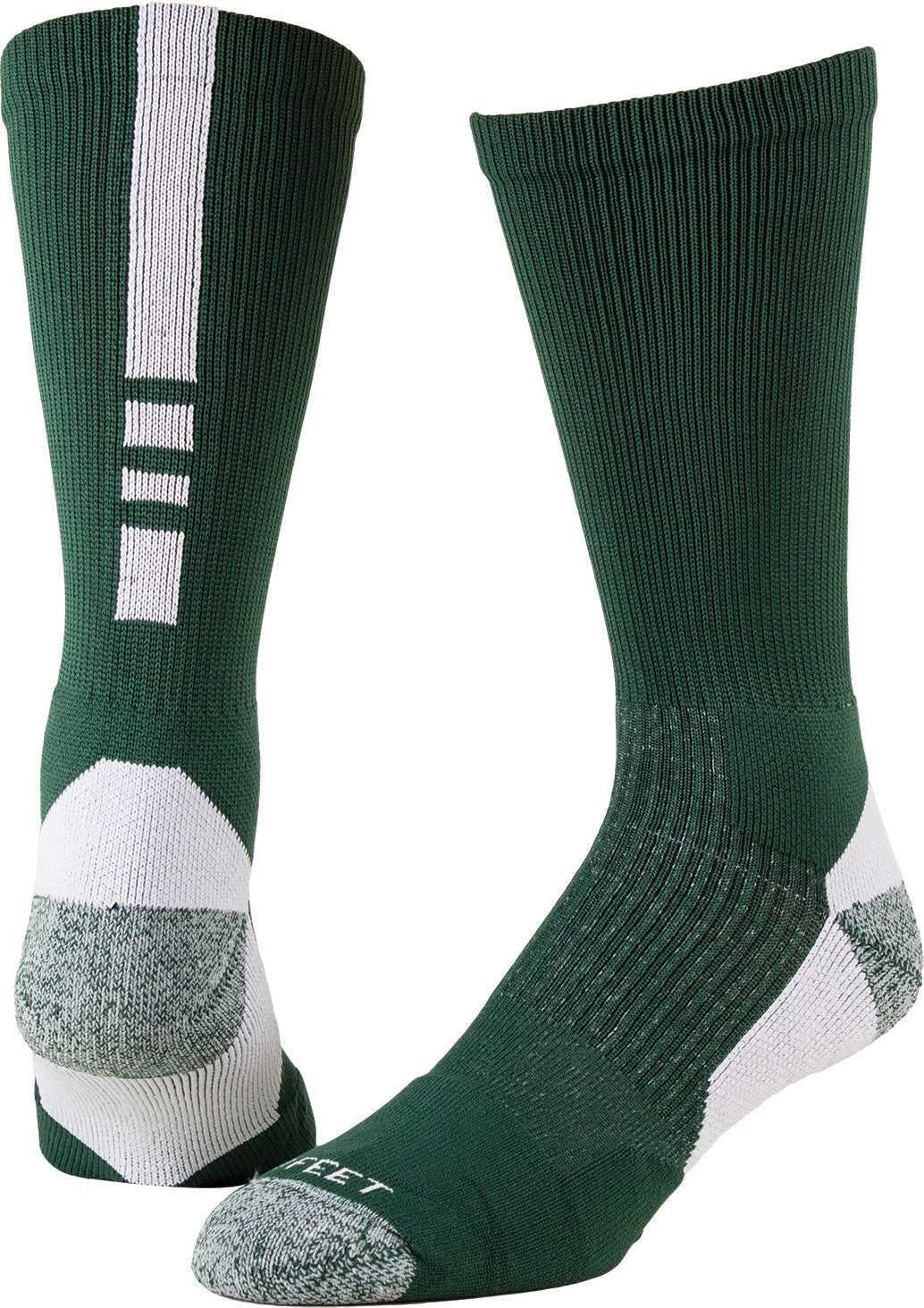 Pro Feet 238 Performance Shooter 2.0 Crew Socks - Forest White