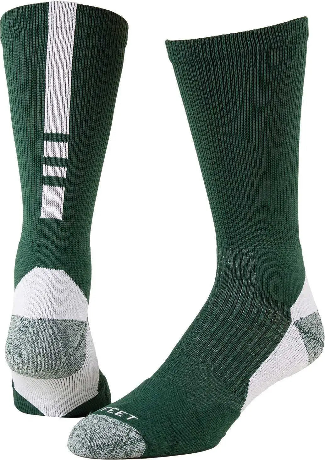 Pro Feet 238 Performance Shooter 2.0 Crew Socks - Forest White
