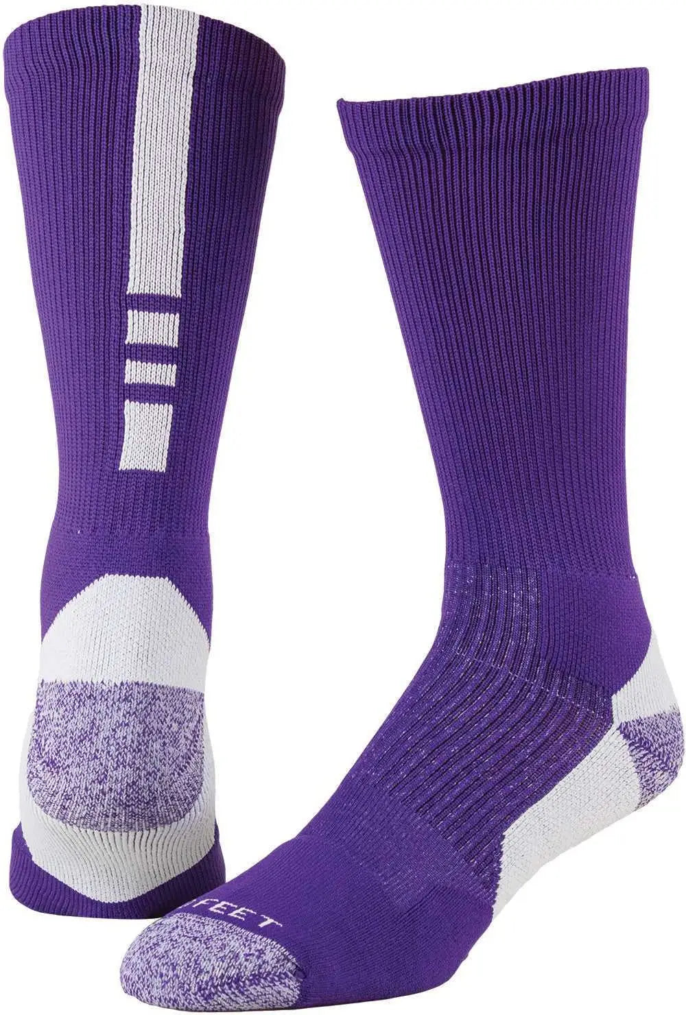Pro Feet 238 Performance Shooter 2.0 Crew Socks - Purple White