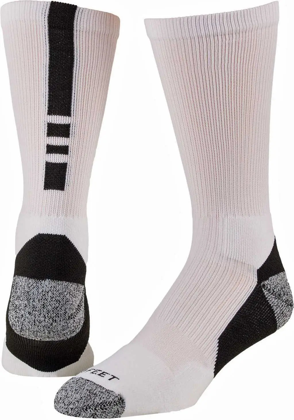 Pro Feet 238 Performance Shooter 2.0 Crew Socks - White Black